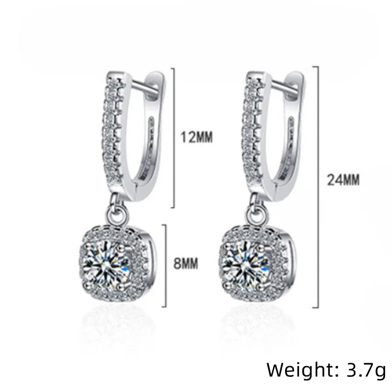 Moissanite Heggie Hoop Earring