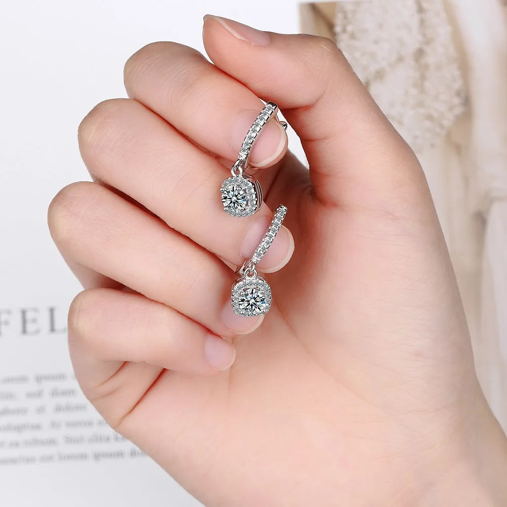 Moissanite Heggie Hoop Earring