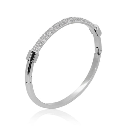 Titanium Sliver Circular Classic Bracelet