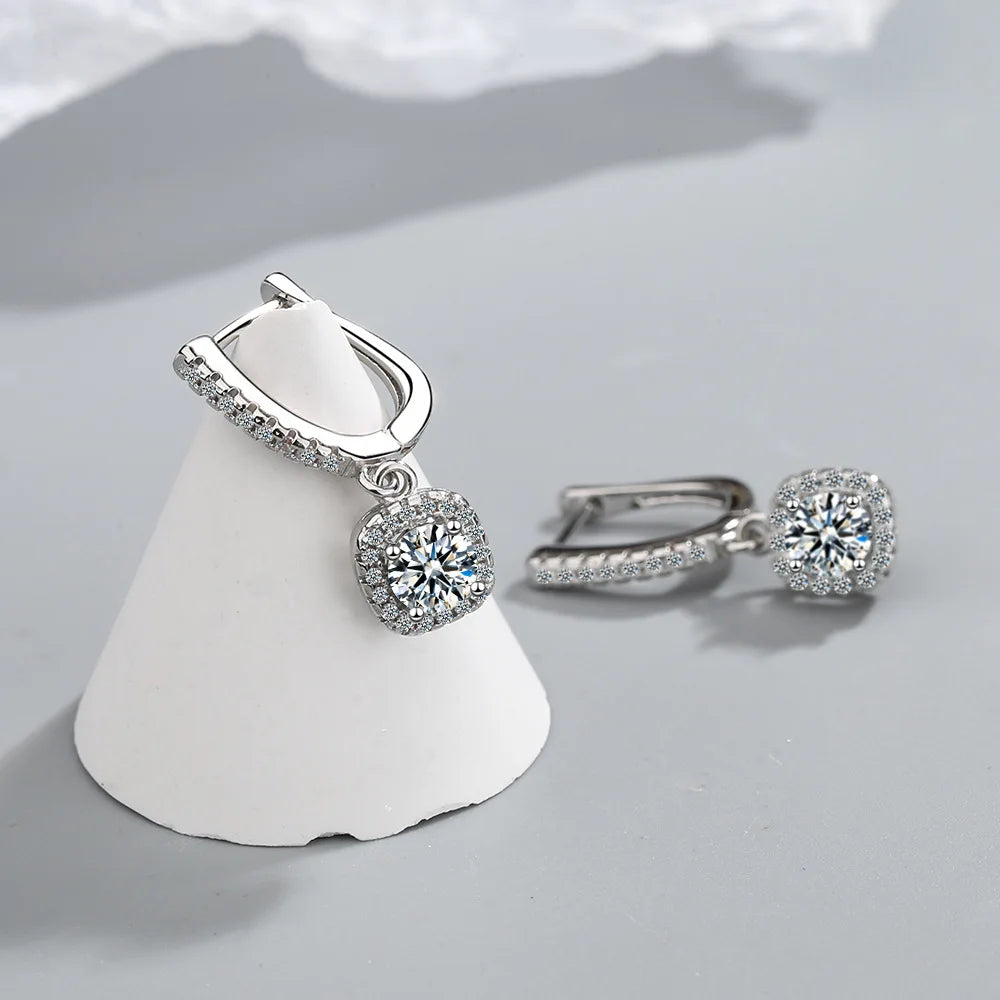 Moissanite Heggie Hoop Earring