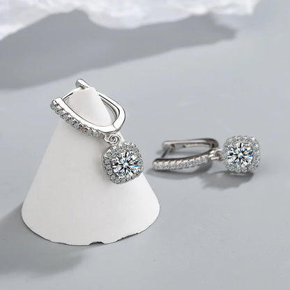 Moissanite Heggie Hoop Earring
